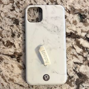 Loopy Case white Marble Matte for iPhone 11 Pro Max righty